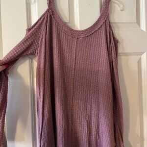 Grace & Lace Cold Shoulder Blouse Size Medium